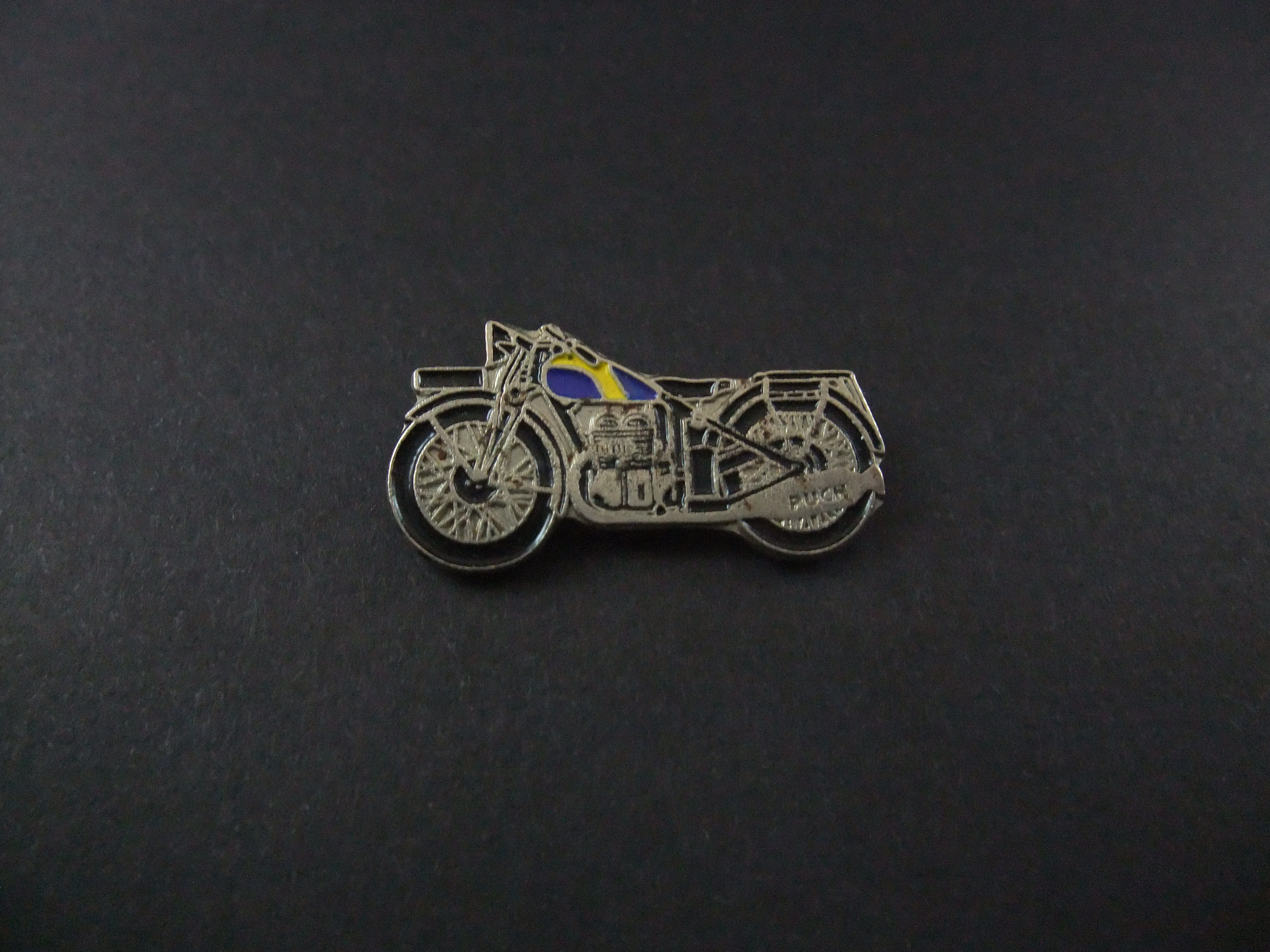 Puch 500 VL (1936-1938) motorfiets,zilverkleur blauw